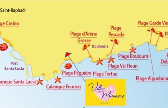 Boulouris, Grand 2 A 4 Personnes A 5min A Pied Des Plages Lägenhet *