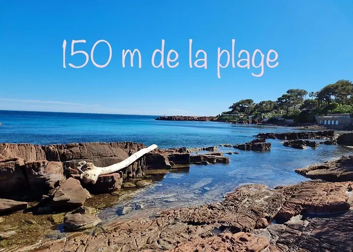 Boulouris, Grand 2 A 4 Personnes A 5min A Pied Des Plages Сен-Рафаель